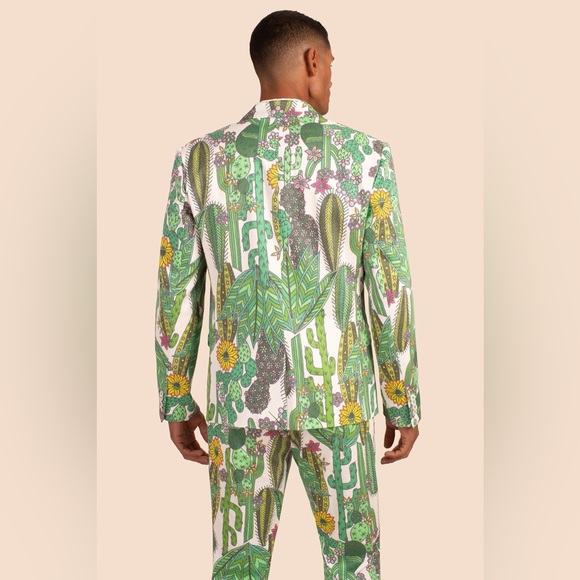 Mr Turk Desert Garden Cactus Mens Blazer Jacket New With Tags 38 - Picture 3 of 16